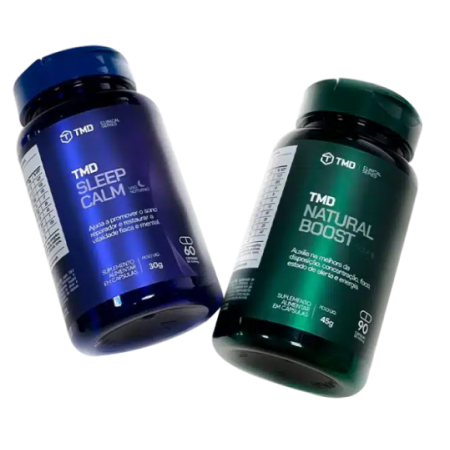 Combo TMD Dia & Noite - Natural Boost + Sleep Calm - 150 capsulas
